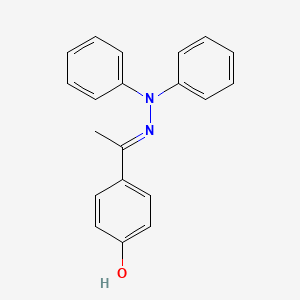 4-(1-(2,2-Diphenylhydrazineylidene)ethyl)phenol