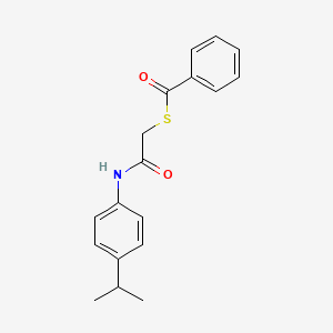 S-(2-((4-Isopropylphenyl)amino)-2-oxoethyl) benzothioate