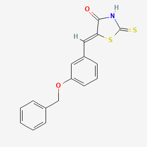 (5Z)-5-[3-(benzyloxy)benzylidene]-2-thioxo-1,3-thiazolidin-4-one