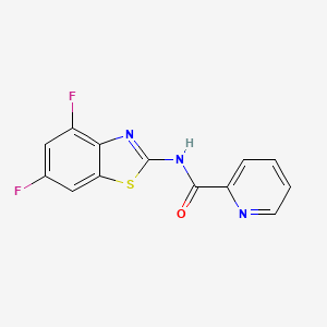 N-(4,6-difluoro-1,3-benzothiazol-2-yl)pyridine-2-carboxamide