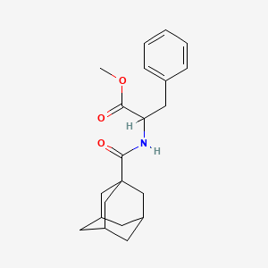 molecular formula C21H27NO3 B10805612 Methyl 2-(adamantanylcarbonylamino)-3-phenylpropanoate 