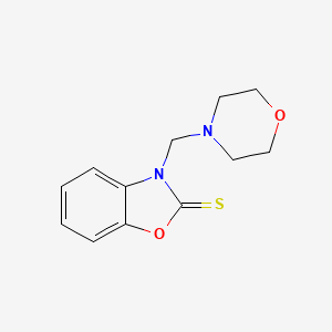 B10805617 2(3H)-Benzoxazolethione, 3-(4-morpholinylmethyl)- CAS No. 5698-82-8