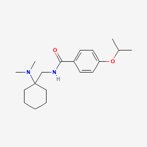 N-{[1-(dimethylamino)cyclohexyl]methyl}-4-(propan-2-yloxy)benzamide