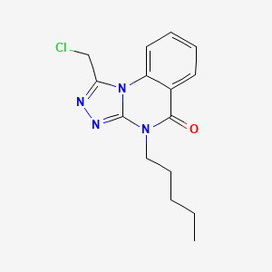 1-(chloromethyl)-4-pentyl[1,2,4]triazolo[4,3-a]quinazolin-5(4H)-one