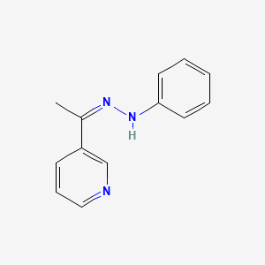 molecular formula C13H13N3 B10805697 n-Phenyl-n'-(1-pyridin-3-yl-ethylidene)-hydrazine 