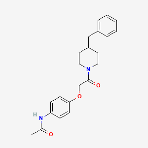 molecular formula C22H26N2O3 B10805698 N-[4-[2-(4-benzylpiperidin-1-yl)-2-oxoethoxy]phenyl]acetamide 