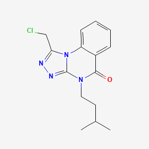 1-(chloromethyl)-4-(3-methylbutyl)[1,2,4]triazolo[4,3-a]quinazolin-5(4H)-one