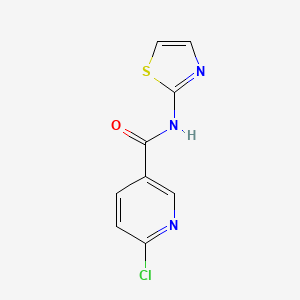 6-chloro-N-(1,3-thiazol-2-yl)pyridine-3-carboxamide