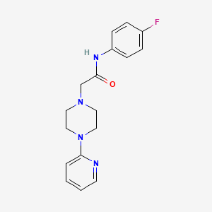 N-(4-fluorophenyl)-2-[4-(pyridin-2-yl)piperazin-1-yl]acetamide