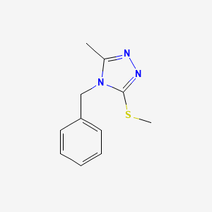 molecular formula C11H13N3S B10805787 4-benzyl-3-methyl-5-(methylsulfanyl)-4H-1,2,4-triazole 