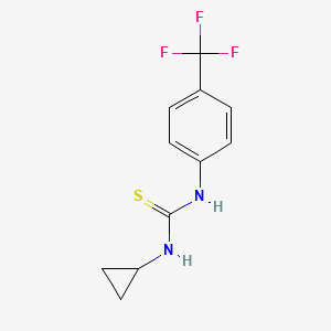 molecular formula C11H11F3N2S B10805800 1-Cyclopropyl-3-[4-(trifluoromethyl)phenyl]thiourea 