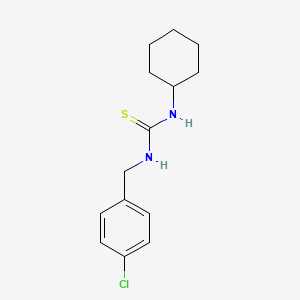 1-[(4-Chlorophenyl)methyl]-3-cyclohexylthiourea