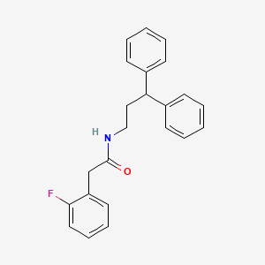 N-(3,3-diphenylpropyl)-2-(2-fluorophenyl)acetamide