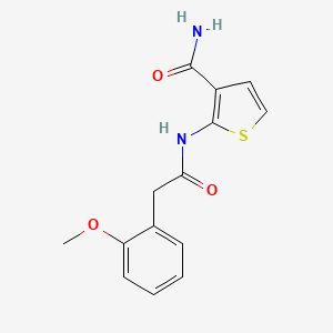 2-(2-(2-Methoxyphenyl)acetamido)thiophene-3-carboxamide