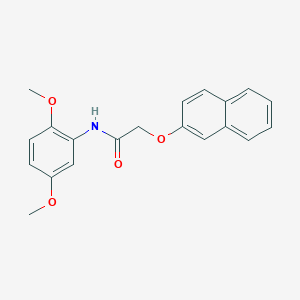 molecular formula C20H19NO4 B10805838 N-(2,5-dimethoxyphenyl)-2-(naphthalen-2-yloxy)acetamide 