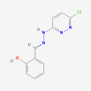 molecular formula C11H9ClN4O B10805861 2-[[(6-Chloropyridazin-3-yl)hydrazinylidene]methyl]phenol 