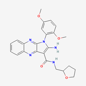 2-amino-1-(2,5-dimethoxyphenyl)-N-(tetrahydrofuran-2-ylmethyl)-1H-pyrrolo[2,3-b]quinoxaline-3-carboxamide