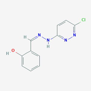 2-[(Z)-[2-(6-Chloropyridazin-3-YL)hydrazin-1-ylidene]methyl]phenol