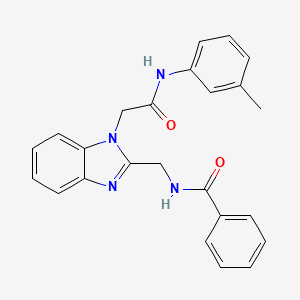 N-[(1-{2-[(3-methylphenyl)amino]-2-oxoethyl}-1H-benzimidazol-2-yl)methyl]benzamide