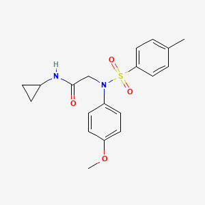 N-Cyclopropyl-2-((N-(4-methoxyphenyl)-4-methylphenyl)sulfonamido)acetamide