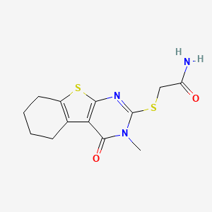 2-((3-Methyl-4-oxo-3,4,5,6,7,8-hexahydrobenzo[4,5]thieno[2,3-d]pyrimidin-2-yl)thio)acetamide