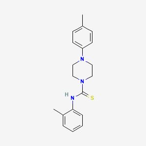 molecular formula C19H23N3S B10805970 N-(o-tolyl)-4-(p-tolyl)piperazine-1-carbothioamide 