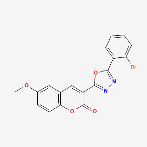 3-(5-(2-Bromophenyl)-1,3,4-oxadiazol-2-yl)-6-methoxy-2h-chromen-2-one