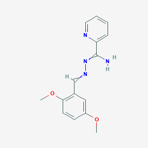 N'-[(2,5-dimethoxyphenyl)methylideneamino]pyridine-2-carboximidamide