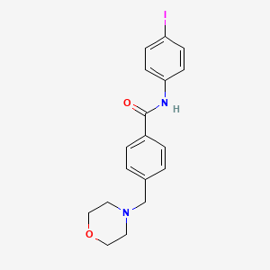 molecular formula C18H19IN2O2 B10805988 N-(4-iodophenyl)-4-(morpholin-4-ylmethyl)benzamide 