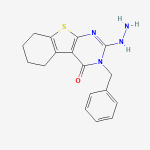 3-benzyl-2-hydrazinyl-5,6,7,8-tetrahydro[1]benzothieno[2,3-d]pyrimidin-4(3H)-one