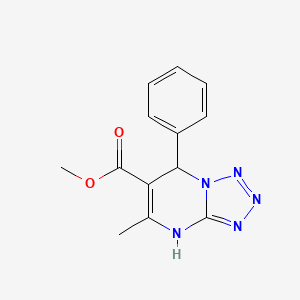 molecular formula C13H13N5O2 B10806035 Methyl 5-methyl-7-phenyl-4,7-dihydrotetraazolo[1,5-a]pyrimidine-6-carboxylate 