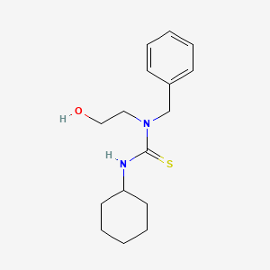 molecular formula C16H24N2OS B10806072 1-Benzyl-3-cyclohexyl-1-(2-hydroxyethyl)thiourea 