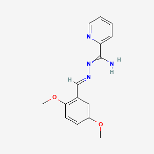 N'-[(E)-(2,5-dimethoxyphenyl)methylideneamino]pyridine-2-carboximidamide