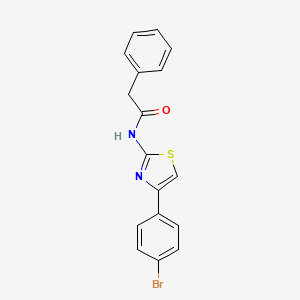 N-[4-(4-bromophenyl)-1,3-thiazol-2-yl]-2-phenylacetamide