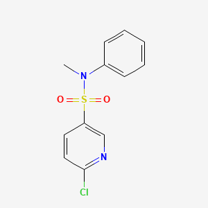 molecular formula C12H11ClN2O2S B10806116 6-chloro-N-methyl-N-phenylpyridine-3-sulfonamide CAS No. 622802-74-8