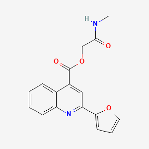 [2-(Methylamino)-2-oxoethyl] 2-(furan-2-yl)quinoline-4-carboxylate