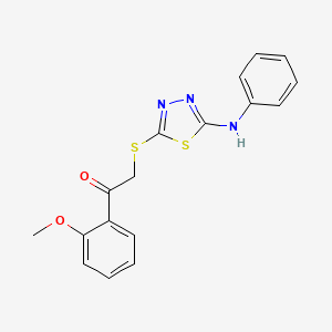 2-[(5-Anilino-1,3,4-thiadiazol-2-yl)sulfanyl]-1-(2-methoxyphenyl)ethanone