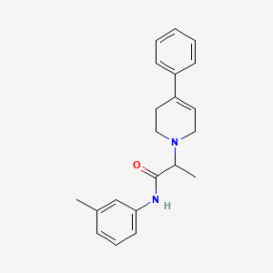 N-(3-methylphenyl)-2-(4-phenyl-3,6-dihydro-2H-pyridin-1-yl)propanamide