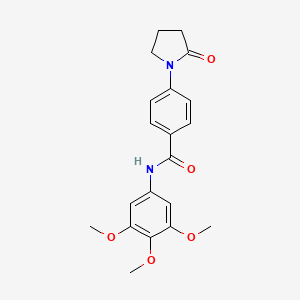 4-(2-oxopyrrolidin-1-yl)-N-(3,4,5-trimethoxyphenyl)benzamide