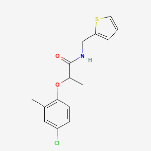 2-(4-chloro-2-methylphenoxy)-N-(thiophen-2-ylmethyl)propanamide