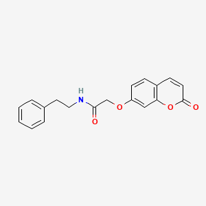 2-[(2-oxo-2h-chromen-7-yl)oxy]-N-phenethylacetamide