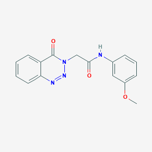 N-(3-methoxyphenyl)-2-(4-oxo-1,2,3-benzotriazin-3(4H)-yl)acetamide