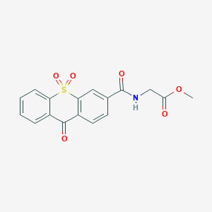 Methyl 2-[(9,10,10-trioxothioxanthene-3-carbonyl)amino]acetate