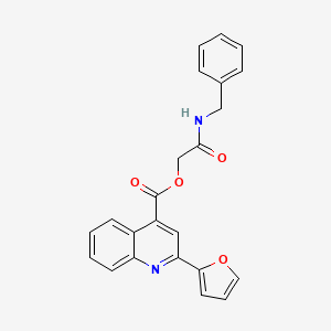 2-(Benzylamino)-2-oxoethyl 2-(furan-2-yl)quinoline-4-carboxylate