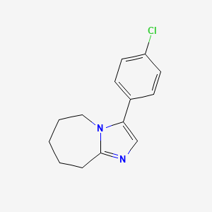 molecular formula C14H15ClN2 B10806336 3-(4-chlorophenyl)-6,7,8,9-tetrahydro-5H-imidazo[1,2-a]azepine 