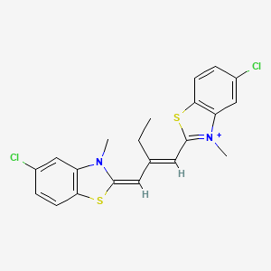 5-Chloro-2-((E)-2-((E)-(5-chloro-3-methylbenzo[d]thiazol-2(3H)-ylidene)methyl)but-1-en-1-yl)-3-methylbenzo[d]thiazol-3-ium