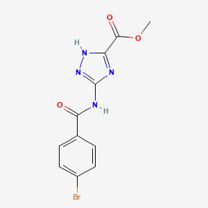 methyl 3-[(4-bromobenzoyl)amino]-1H-1,2,4-triazole-5-carboxylate