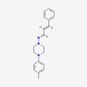 (E)-N-((E)-3-phenylallylidene)-4-(p-tolyl)piperazin-1-amine