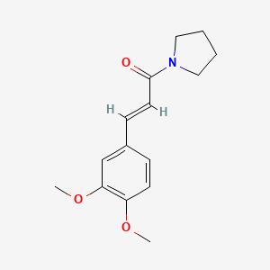 (2E)-3-(3,4-dimethoxyphenyl)-1-(pyrrolidin-1-yl)prop-2-en-1-one