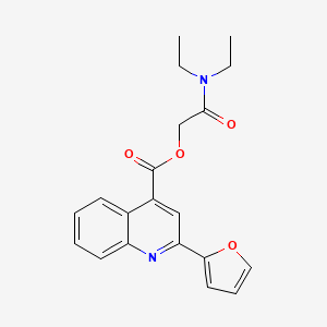 [2-(Diethylamino)-2-oxoethyl] 2-(furan-2-yl)quinoline-4-carboxylate